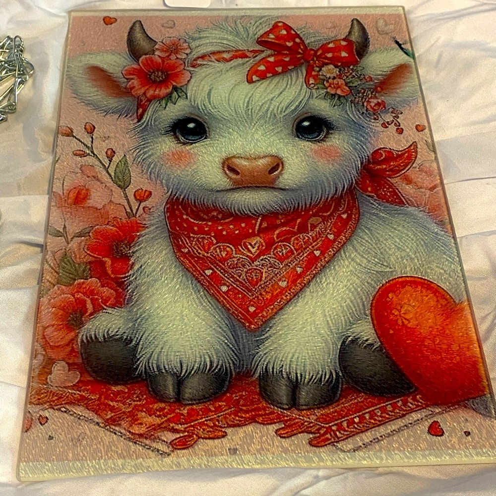 Cutting board / suncatcher 8 by 11 sublimation on glass
